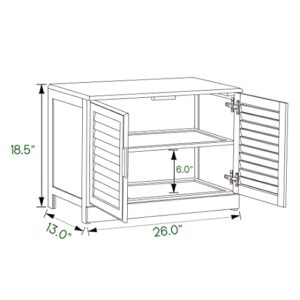 MoNiBloom 2 Tier Bamboo Shoe Rack, Free Standing Shoe Shelf Oragnizer Storage Cabinet with Shutter Door for 6-10 Pairs Entryway Hallway Office Bedroom, Natural