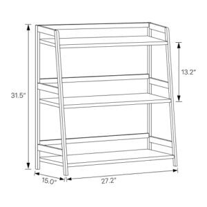 MoNiBloom 3 Tier Ladder Bookshelf, Bamboo Multifunctional Display Flower Plant Stand Rack Bookcase Shelf Storage Organizer for Living Room Office Garden Kitchen, Natural