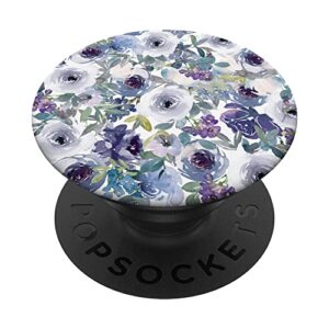 winter floral flower design popsockets swappable popgrip