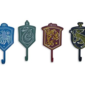 Harry Potter Hogwarts Houses Wall Hooks Storage Rack | Set of 4