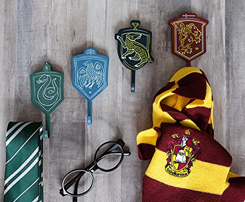 Harry Potter Hogwarts Houses Wall Hooks Storage Rack | Set of 4