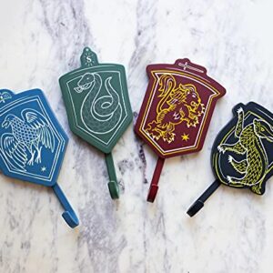 Harry Potter Hogwarts Houses Wall Hooks Storage Rack | Set of 4