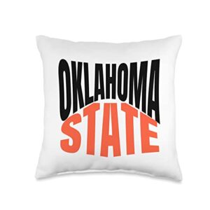 states of usa pride of oklahoma state throw pillow, 16x16, multicolor