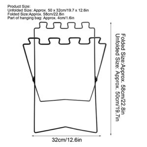 Trash Rack, Portable Trash Bag Rack Hanging Trash Garbage Bag Holder BBQ Trash Rack, Portable Garbage Bag Holder for Kitchen Camping Picnic