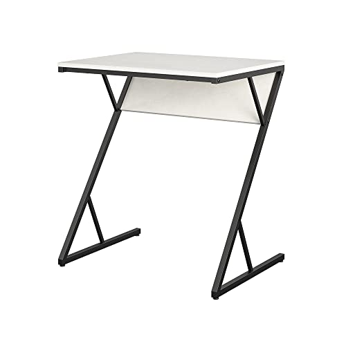 Novogratz Accent Table/Laptop Desk, Plaster/Gunmetal, (3076920COM)