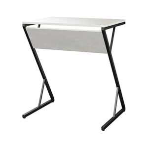 Novogratz Accent Table/Laptop Desk, Plaster/Gunmetal, (3076920COM)