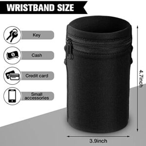 5 Pieces Wrist Wallet Running Wallet Wristband Wrist Wallets for Women Men Wrist Pouch Zipper Wrist Wallet for Running Walking Hiking Jogging Travel