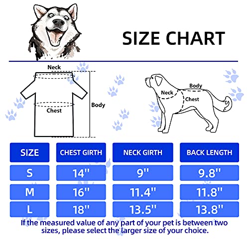 8 Pieces Dog Shirts Pet Printed Clothes with Funny Letters Summer Pet T Shirts Cool Puppy Shirts Breathable Dog Outfit Soft Dog Sweatshirt for Pet Dogs Cats (Classic Pattern,Small)