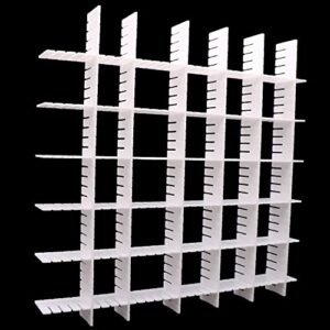 DUTWROY 12Pcs Adjustable Drawer Dividers 0.1Inch Thickness DIY Grid Dividers 40x5cm Plastic Organizer Separator for Socks Underwear Makeup Cosmetic Clothes