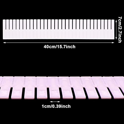 DUTWROY 12Pcs Adjustable Drawer Dividers 0.1Inch Thickness DIY Grid Dividers 40x7cm Plastic Organizer Separator for Socks Underwear Makeup Cosmetic Clothes