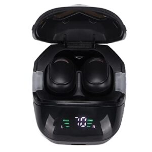 wireless sports earphone, sports bt5.0 stereo headset led digital display wireless earplugs games headset with charging compartment fit for smartphones