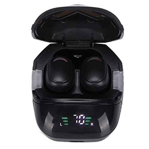 Wireless Sports Earphone, Sports BT5.0 Stereo Headset LED Digital Display Wireless Earplugs Games Headset with Charging Compartment Fit for Smartphones