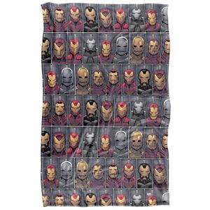 Marvel Iron Man Blanket, 36"x58", Collection of Iron, Silky Touch Super Soft Throw Blanket