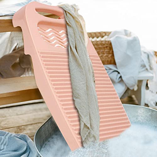 Aiend Laundry Washing Board, Non Slip Washboard, Manual Wash Clothes Laundry Pad Scrubbing Board for Household, Wavy Shape, 17.7x7.8in, 4 Colors Available