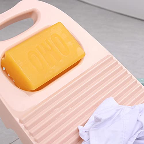 Aiend Laundry Washing Board, Non Slip Washboard, Manual Wash Clothes Laundry Pad Scrubbing Board for Household, Wavy Shape, 17.7x7.8in, 4 Colors Available