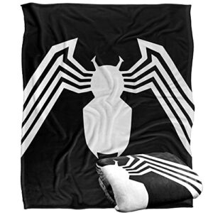 marvel spider-man blanket, 50"x60", venom suit, silky touch super soft throw blanket