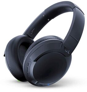tcl elit400 wireless on-ear hi-res noise cancelling bluetooth headphones - black (renewed)