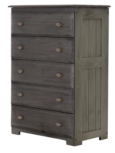 Discovery World Furniture Charcoal 5 Drawer Chest