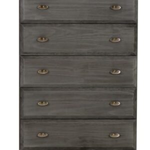 Discovery World Furniture Charcoal 5 Drawer Chest