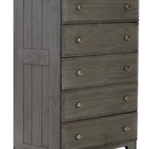 Discovery World Furniture Charcoal 5 Drawer Chest