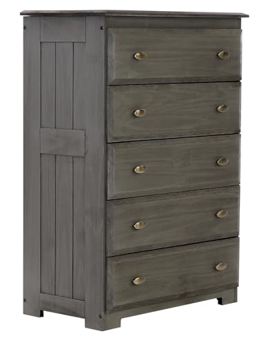 Discovery World Furniture Charcoal 5 Drawer Chest