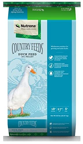 Nutrena Country Feeds Duck Feed 18% Pellets 50 Pounds