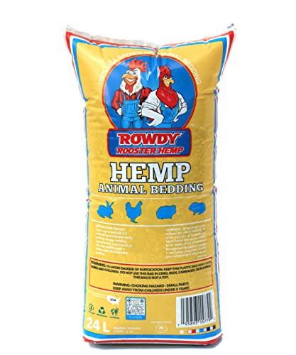 24 L Rowdy Rooster Hemp Animal Bedding