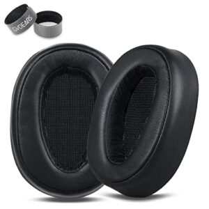 replacement ear pads for sony wh-h900n headphones, earpads cushions for sony wh900n mdr-100abn headset, softer protein leather, superior noise isolation, soft and comfortable memory foam (black)