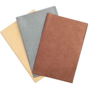 mr five 30 sheets brown grey tissue paper bulk,29.5"x 19.6",brown tissue paper for gift bags,crafts,gift wrapping tissue paper for fall birthday wedding thanksgiving holiday,3 colors