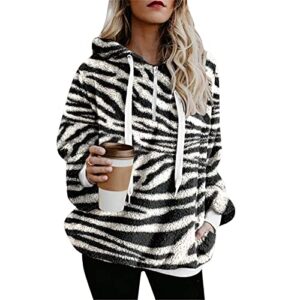 Womens Tops Round Neck Causal Long Sleeve Sweatshirt Pullovers Loose Soft Color Block Striped T Shirts Tunic Blouse(White , Large)