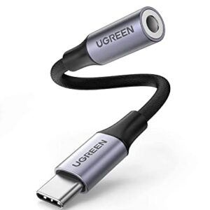 UGREEN Braided USB C to 3.5mm Audio Adapter and 2 in 1 USB C to 3.5mm Headphone and Charger Adapter Bundle