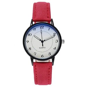poto womens wrist watches, women's leather strap quartz watch classic analog watch lady luxury elegant dress wristwatch