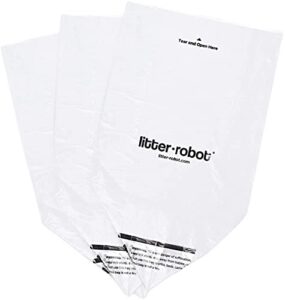 litter-robot waste drawer liners by whisker, 100 pack - litter box liner bags, custom fit for litter-robot, 9-11 gallons of capacity