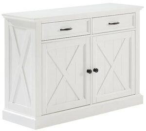 crosley furniture clifton sideboard, distressed white