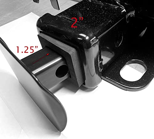 eVerHITCH 3", 2.5" and 2" Adapter Insert for Adapting Hitch Cover to Various Size Hitch RECEIVERS, Fits 3", 2.5" and 2" Receivers