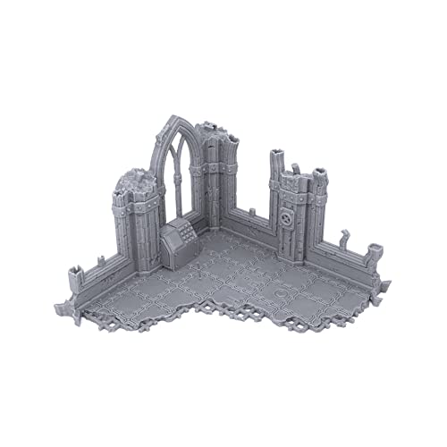 EnderToys Gothic Sci-Fi Ruins by Terrain4Print (Set C), 3D Printed Tabletop RPG Scenery and Wargame Terrain for 28mm Miniatures