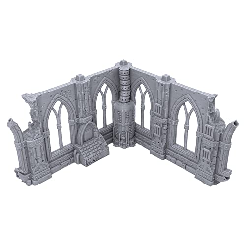 EnderToys Gothic Sci-Fi Ruins by Terrain4Print (Set C), 3D Printed Tabletop RPG Scenery and Wargame Terrain for 28mm Miniatures