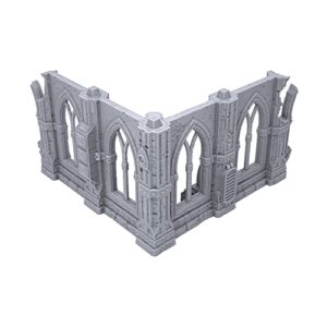 EnderToys Gothic Sci-Fi Ruins by Terrain4Print (Set C), 3D Printed Tabletop RPG Scenery and Wargame Terrain for 28mm Miniatures