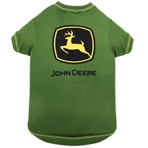 pets first john deere dog t-shirt, small. warm pet clothing for pets, dogs, cats, puppies, kittens. soft, comfortable, durable pet shirt. best dog shirt jacket polo costume