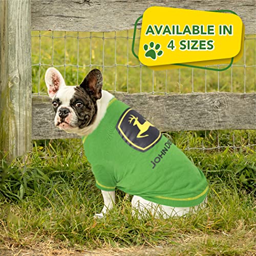Pets First John Deere Dog T-Shirt, Small. Warm Pet Clothing for Pets, Dogs, Cats, Puppies, Kittens. Soft, Comfortable, Durable Pet Shirt. Best Dog Shirt Jacket Polo Costume