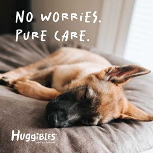 HUGGIBLES Stress & Anxiety Support Liquid Supplement for Dogs & Cats – with Hemp Seed Oil, EPA & DHA – Daily Calming Relief for Pets – Naturally Helps Anxiety & Stress – Antioxidants for Longevity