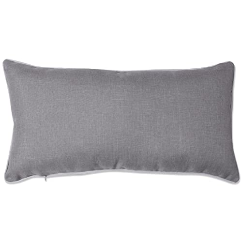 Pillow Perfect Valentine’s Day Lumbar Throw Pillow in XOXO, 13” x 25”, Grey