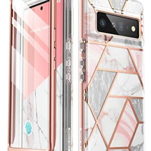 i-Blason Cosmo Protective Case for 6.7-Inch Google Pixel 6 Pro (2021), Marble Pink