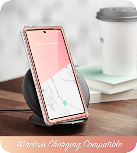 i-Blason Cosmo Protective Case for 6.7-Inch Google Pixel 6 Pro (2021), Marble Pink