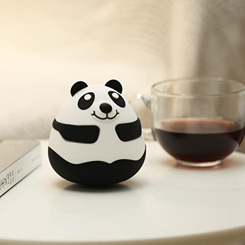 Panda Tumbler Candle Fidget Scented Candles Roly-Poly Candlestick Odor Eliminating Highly Fragranced Candle 4.8 OZ Aromatherapy Candles Gift for Women (Vanilla)