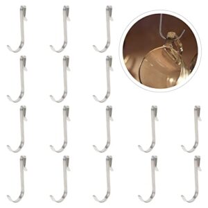 Happyyami Metal S Hooks S Shaped Hook 20pcs Metal Hooks Clip S Shaped Flat Snap- On Hooks Stainless Steel Metal Hooks Hangers for Indoor and Outdoor Lights Plants Stainless Steel S Hooks