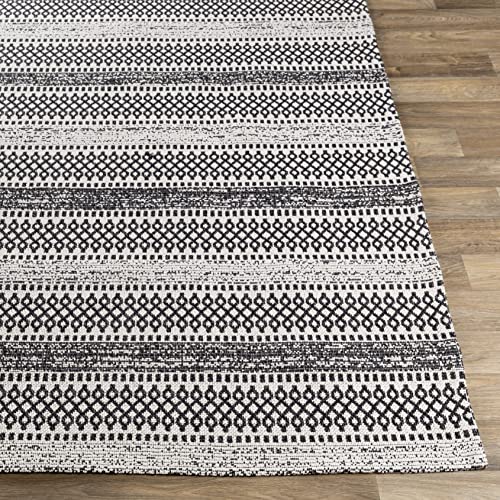 Mark&Day Area Rugs, 5x7 Stone Bohemian/Global Black Area Rug, Black/Cream Carpet for Living Room, Bedroom or Kitchen (5'3" x 7'3")