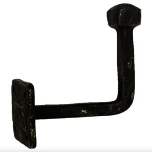 the king's bay pair forged wall hook in black finish iron hanger