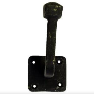 The King's Bay Pair Forged Wall Hook in Black Finish Iron Hanger