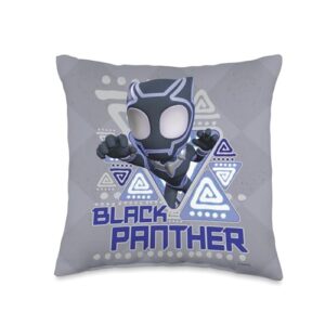 marvel spidey and his amazing friends black panther throw pillow, 16x16, multicolor